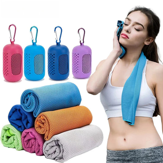 Cooling Towel Quick-Dry Microfiber Sports Cooling Towel for Gym, Running, Workout & Outdoor Fitness